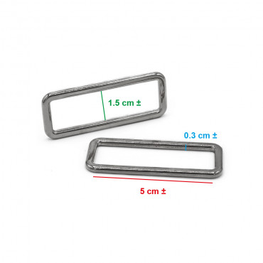 Anillos Rectangulares Plata 50mm - Estética y Funcionalidad Made in Italy | Tessiland