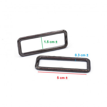 Anillos Rectangulares Cañon de Escopeta 50mm - Estética y Funcionalidad Made in Italy | Tessiland