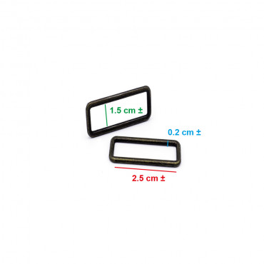 Anneaux Rectangulaires Laiton 25mm - Esthétique et Fonctionnalité Made in Italy | Tessiland