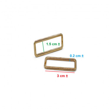 Anillos Rectangulares Oro 30mm - Estética y Funcionalidad Made in Italy | Tessiland