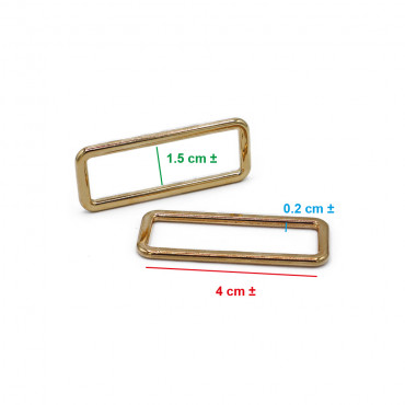 Anillos Rectangulares Oro 40mm - Estética y Funcionalidad Made in Italy | Tessiland