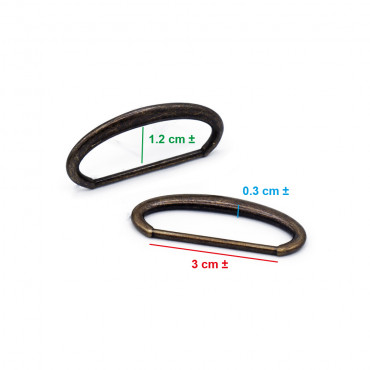 Discover the Revolutionary 30mm Brass Oval Rings - Transform Your Crochet Accessories | Tessiland