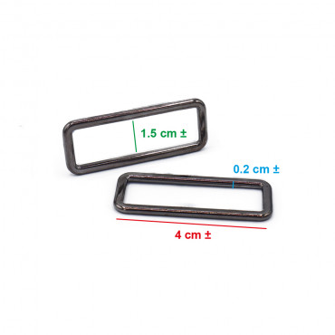 Anillos Rectangulares Cañon de Escopeta 40mm - Estética y Funcionalidad Made in Italy | Tessiland