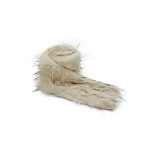 Eco friendly Fur with Internal Jersey 150cm Panna