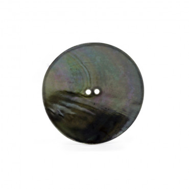 Bottoni in madreperla naturale Akoya dal design irregolare 1pz Verde sfumato