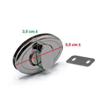 Chiusura a Girello 55x35 Argento  T2660550