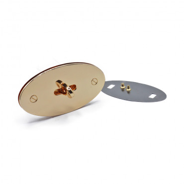 Turn clasp - Dalia - Golden