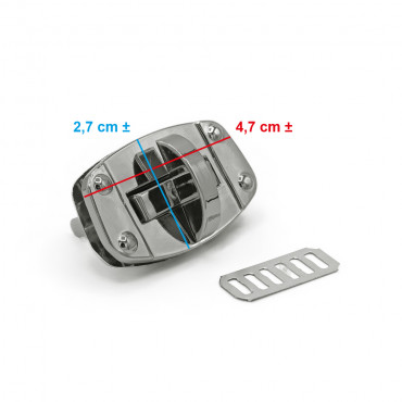 Chiusura a Girello Grid 47x27 Argento