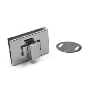 Serapide Rectangular Twist Lock for Handmade Bags Argento