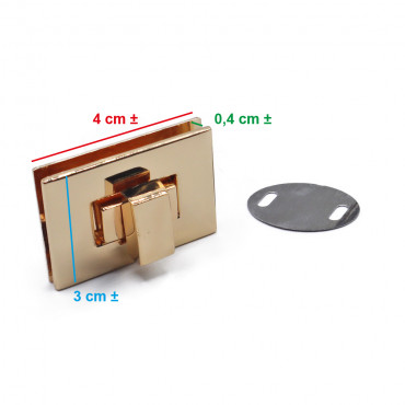 Turn clasp - Serapide - Golden