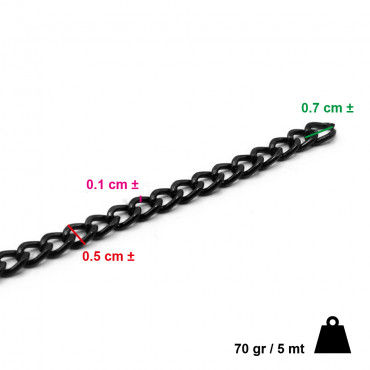 Catena in Alluminio Nero: Il Tocco Distintivo per le Tue Creazioni Handmade | Tessiland