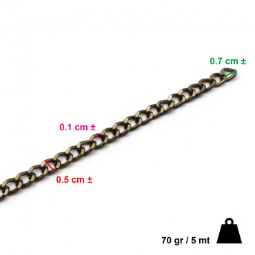 Bronze Aluminum Chain: The Distinctive Touch for Your Handmade Creations | Tessiland