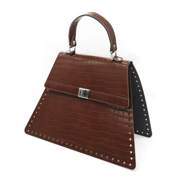 Set Borsa Cocoa Brown: Stile Vintage e Crochet | Tessiland