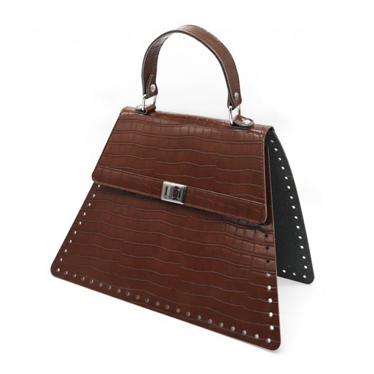 Set Borsa Cocoa Brown: Stile Vintage e Crochet | Tessiland