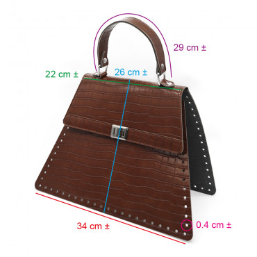 Set Borsa Cocoa Brown: Stile Vintage e Crochet | Tessiland