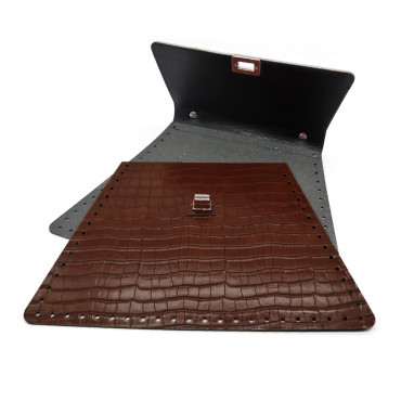 Set Borsa Cocoa Brown: Stile Vintage e Crochet | Tessiland