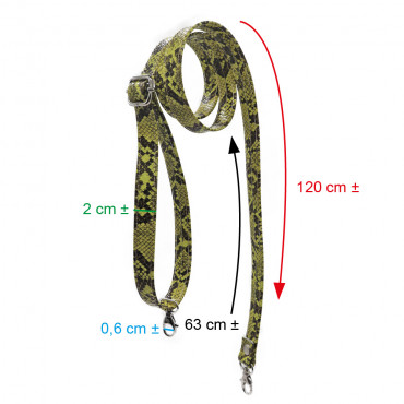 Tracolla Borsa Old Style Vipera Lime per creazioni all'uncinetto | Tessiland