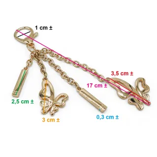 Pendentif papillon or pour sacs | Tessiland
