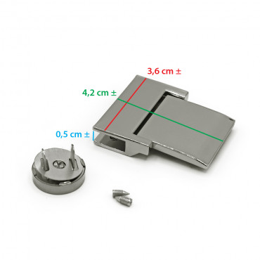 Chiusura a Girello window 42x36 Argento