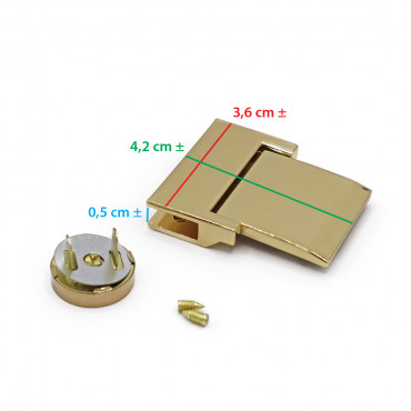 Chiusura a Girello window 42x36 Oro