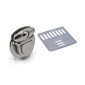 Fermeture de dossier circle Argent