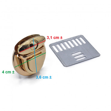 Folder closure circle Rose Gold