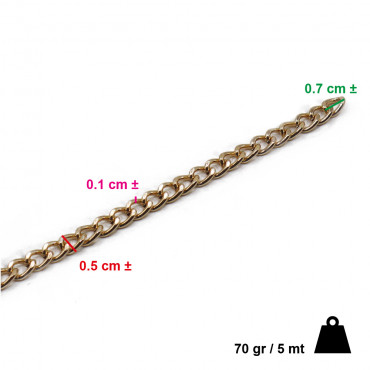 Gold Aluminum Chain: The Distinctive Touch for Your Handmade Creations | Tessiland