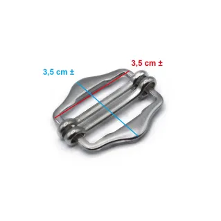Régulateur de bandoulière wave argent pour sacs | Tessiland