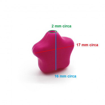 Perle Étoile Rose Foncé