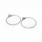 Boucles d'Oreilles Créoles Argent 30 mm | Tessiland
