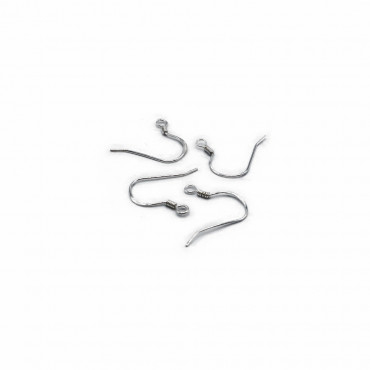 Crochets d'Oreilles Ouverts en Argent 925 15mm | Tessiland