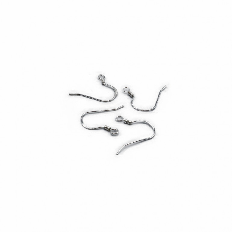 Crochets d'Oreilles Ouverts en Argent 925 15mm | Tessiland