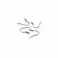 Crochets d'Oreilles Ouverts en Argent 925 15mm | Tessiland