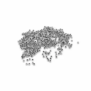 Nickel Free Crimp Beads for Jewelry Making Argento