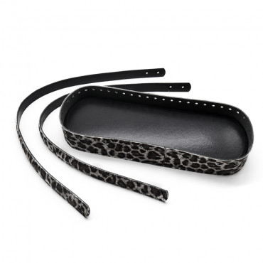 Set borsa Masai animalier in ecopelle per borse crochet Chiaro