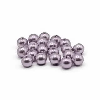 8mm Pearl Effect Glass Beads HQ Glass for Jewelry Glicine