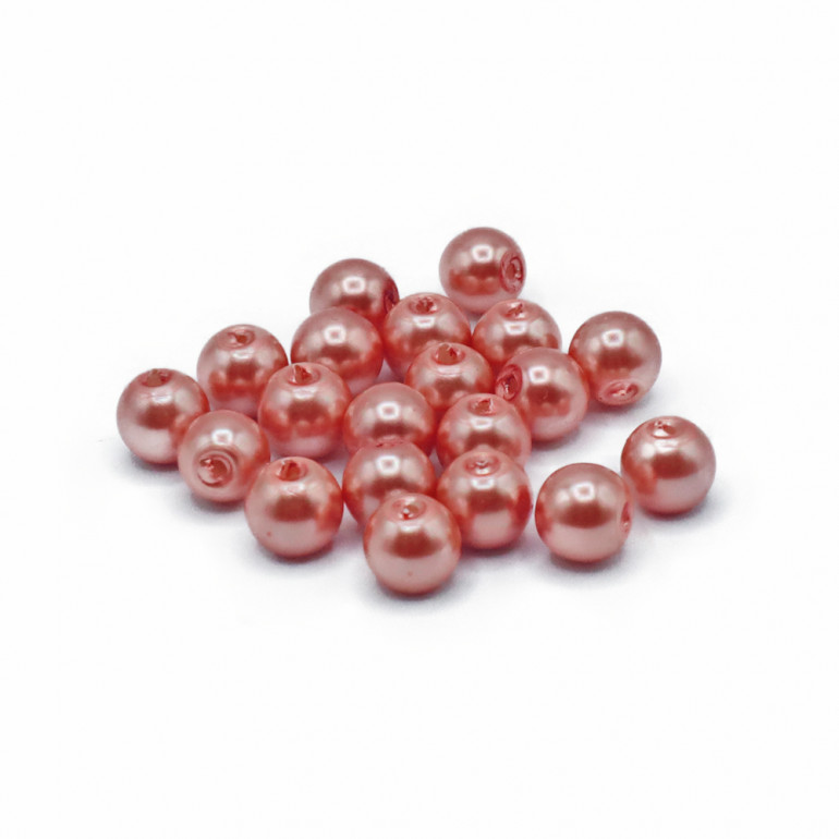 Perles HQ Glass 8mm Blush | Tessiland