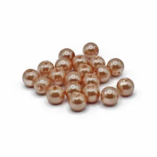8mm Pearl Effect Glass Beads HQ Glass for Jewelry Pesca