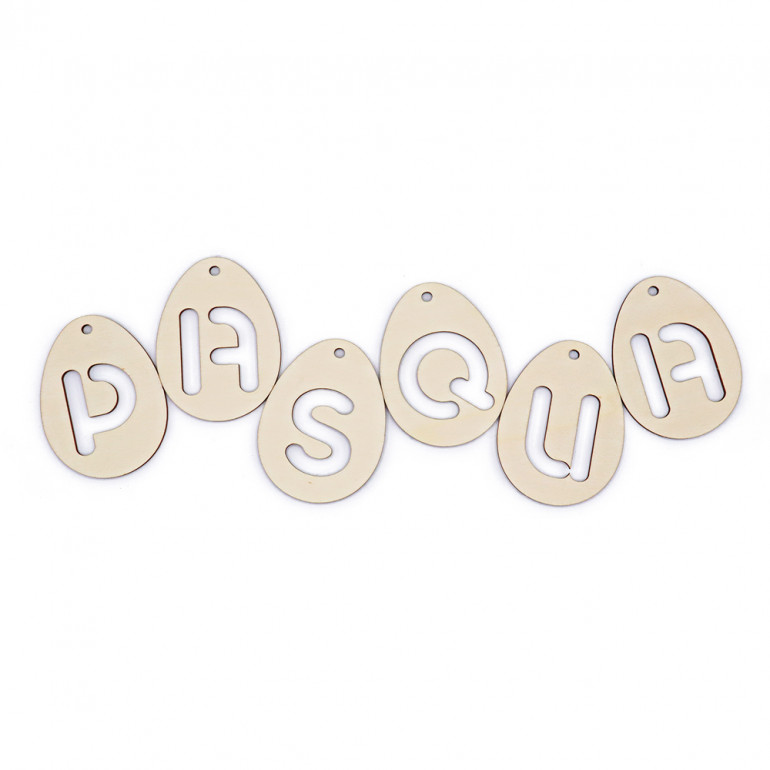 Easter Kit 6 Wooden Eggs | Tessiland