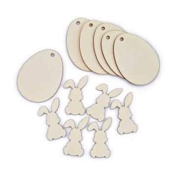 Easter Decoration Kit: Egg and Bunny | Tessiland