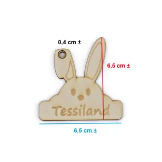 Lapin Personnalisé Laser | Tessiland