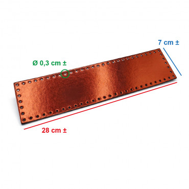 Copper Vigor Eco leather Tile 7x28 | Tessiland