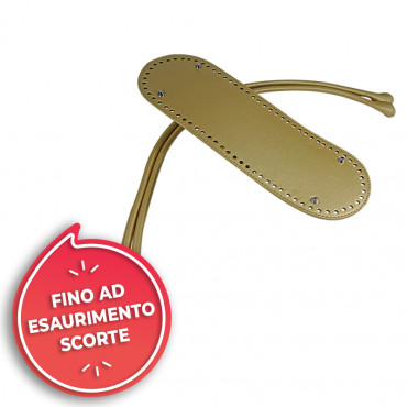 Set Borsa Chloe Maxi similpelle Oro dettagli metallici argento