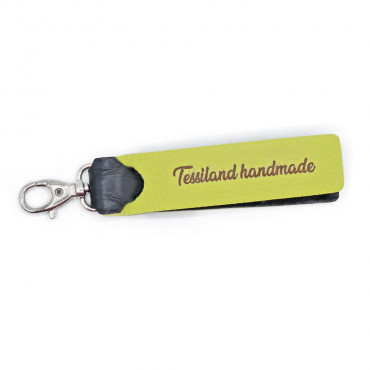 Llavero de Ecopiel Personalizable Amarillo | Tessiland