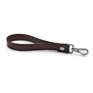 Argo Eco Leather Wrist Strap with Carabiner for Pouches Brown