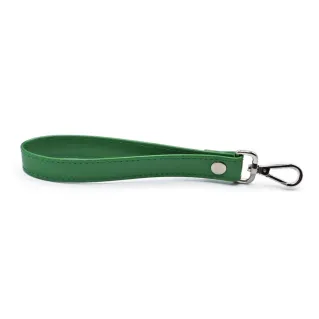 Argo Eco Leather Wrist Strap with Carabiner for Pouches Green