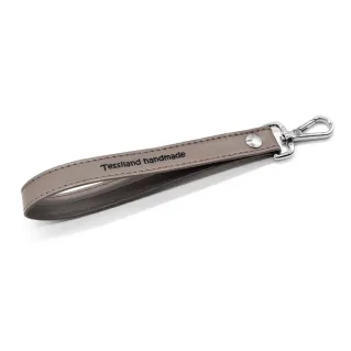 Argo Faux Leather Wrist Strap with Customizable Carabiner for Clutch Tortora