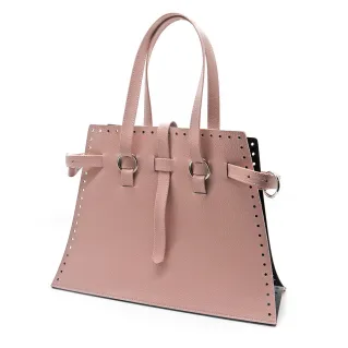 Set bolso Didima de ecopiel para crochet con cinturón de bolsa Rosa