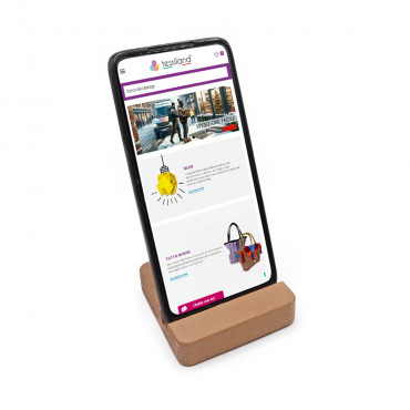 Base para Smartphone de Madera | Tessiland