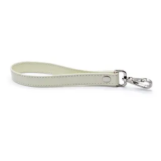 Argo Eco Leather Wrist Strap with Carabiner for Pouches Off White